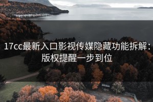 17cc最新入口影视传媒隐藏功能拆解：版权提醒一步到位